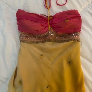 Anna Paul chiffon babydoll shirt size extra small